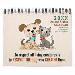 Calendário Direitos da protecção animal do animal de