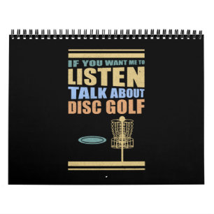 Calendário Disk Golfer fala sobre golfe de disco