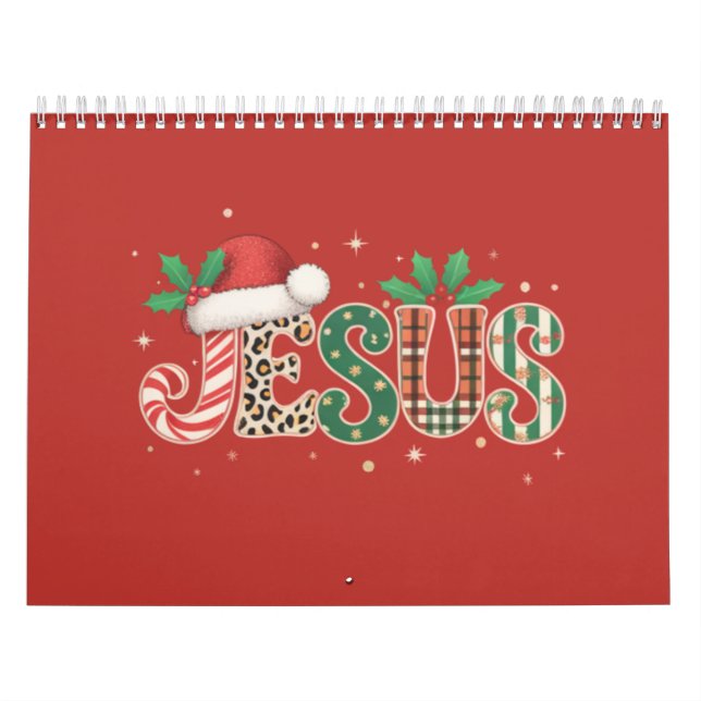 Calendário Dito religioso cristão Jesus Fé Versículo da Bíbli (Capa)