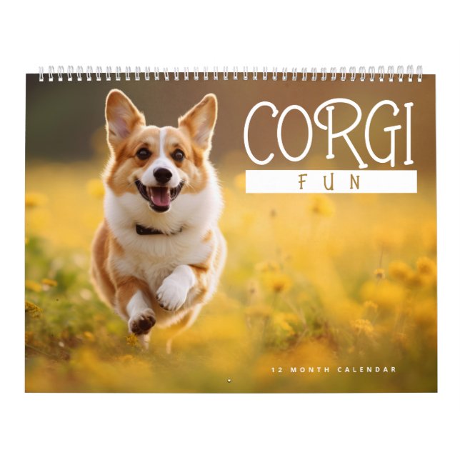 Calendário Diversão Corgi (Capa)