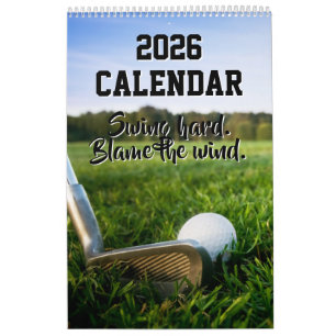 Calendário Divertido de Golfe de 2026 Citações Pai
