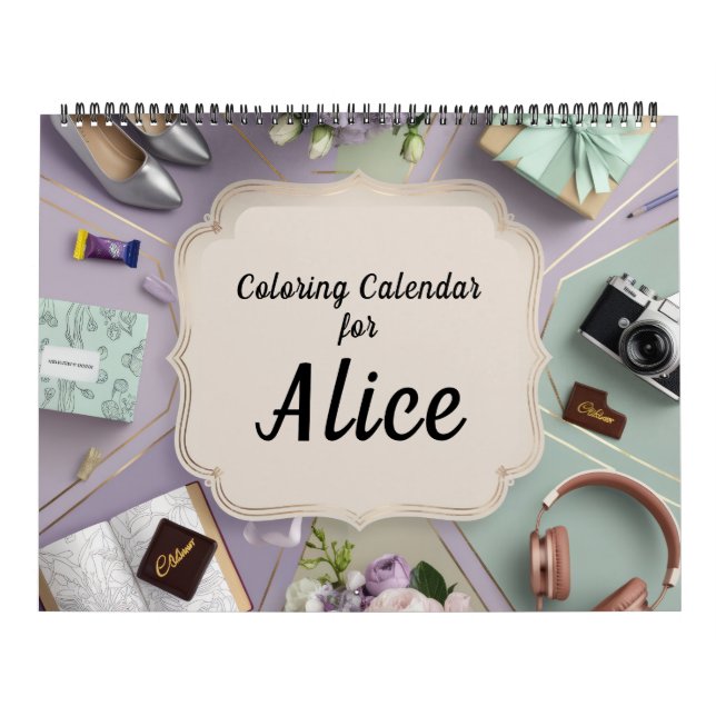 Calendário Divertido para Colorir (Capa)