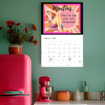 Calendário Divertido para Ela Presente Melhor Amig