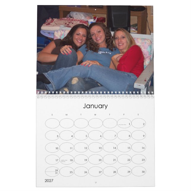 Calendário Divertimento 2006 com amigos (Jan 2027)