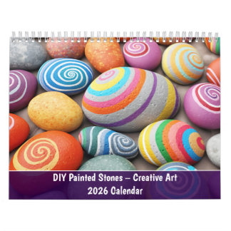 Calendário DIY Painted Stones – Creative Art 2026 Calendar