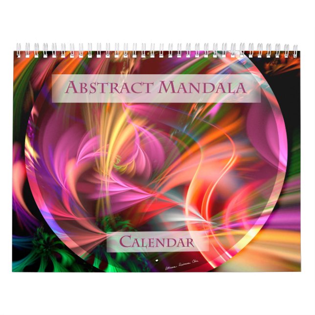 Calendário do Abstrato Mandala (Capa)