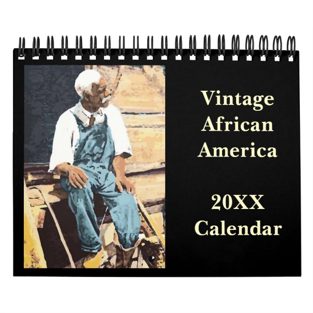 Calendário do afro-americano do vintage (Capa)