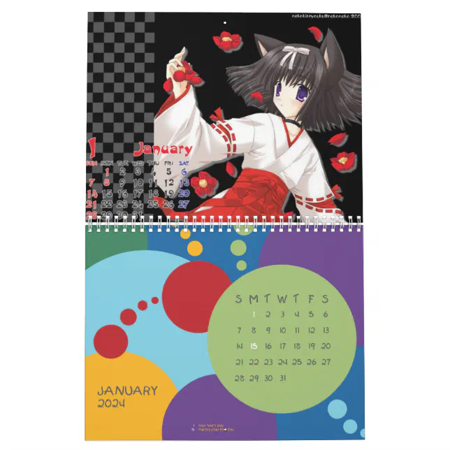 calendário do anime