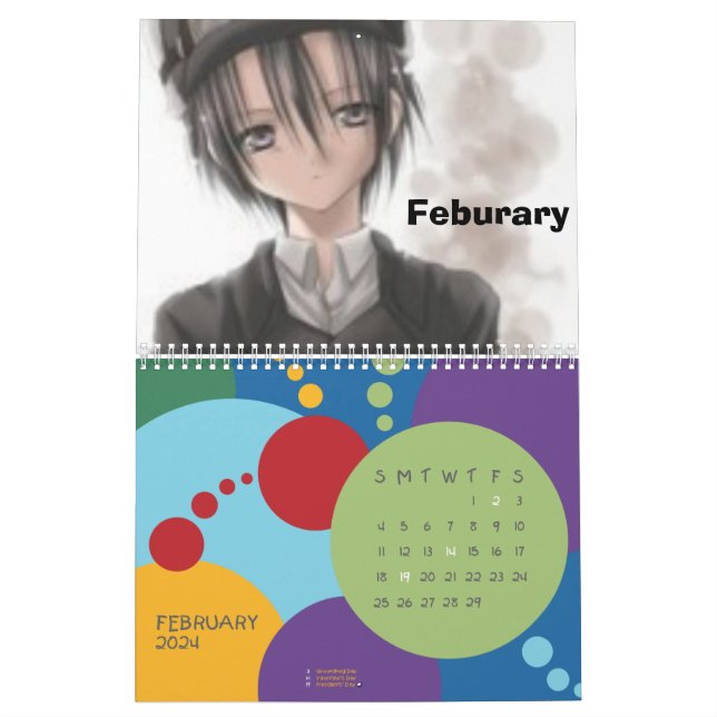 Calendário Anime