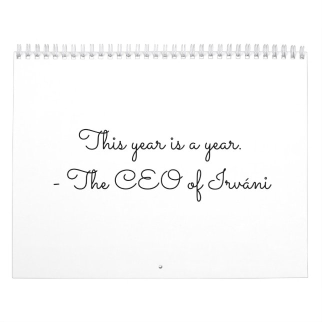 Calendário do ano. (Capa)