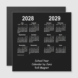 Calendário do Ano Escolar 2028-2029 por Janz Neon