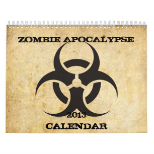 Calendário do apocalipse do zombi