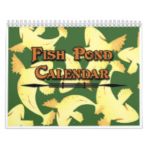 Calendário do Aquário de Peixes Koi - Colorido