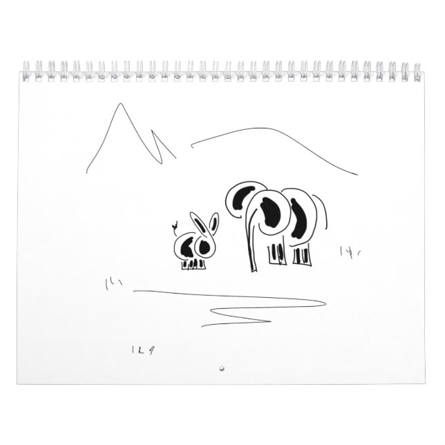 calendário do asno e do elefante (Capa)