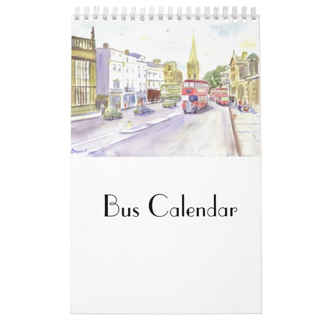 Calendário do barramento (Capa)