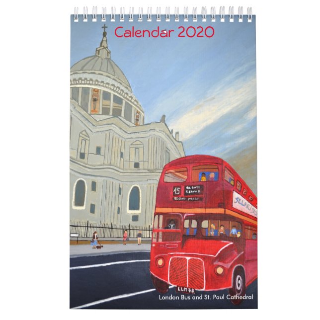 Calendário do Barramento de Londres 2020 (Capa)