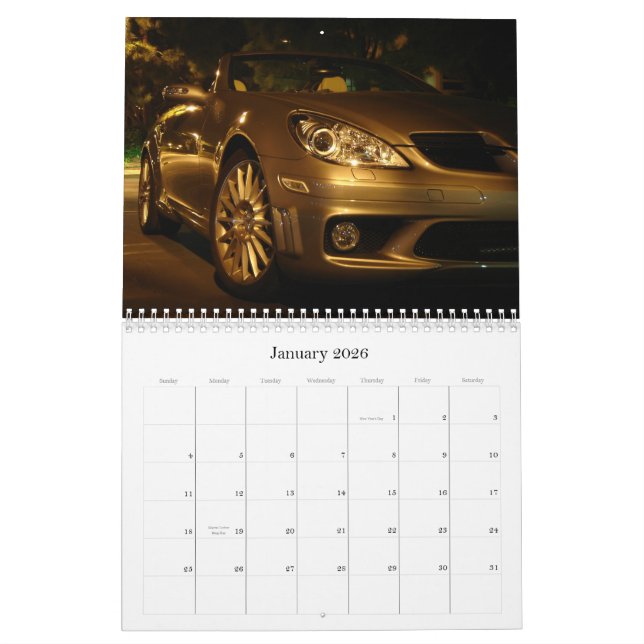Calendário do Benz SLK 2010 de Mercedes (Jan 2026)
