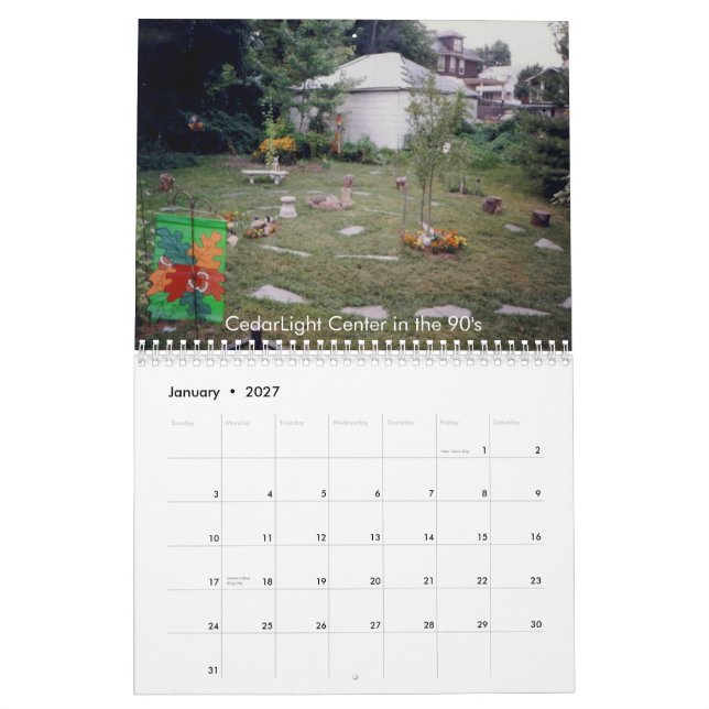 Calendário do bosque 2010 de CedarLight (Jan 2027)