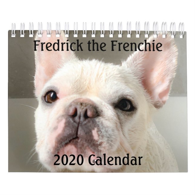 Calendário do Bulldog Francês 2020-Fredrick o Fran (Capa)