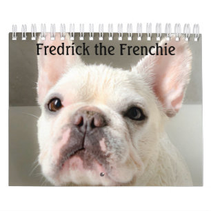 Calendário do Bulldog Francês - Fredrick, o Fran