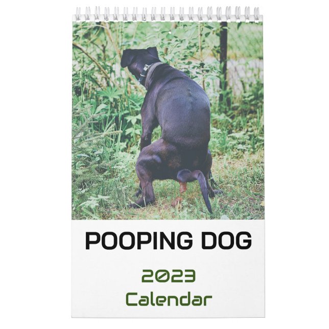 Calendário do Cachorro Pooping 2023 (Capa)