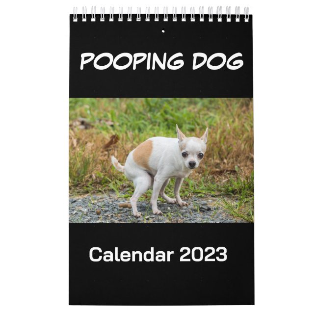 Calendário do Cachorro Pooping 2023 (Capa)