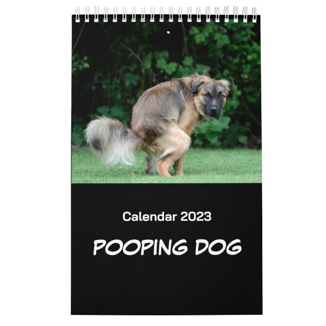Calendário do Cachorro Pooping 2023 (Capa)