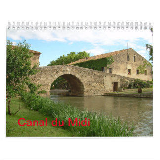 Calendário do Canal du Midi Wall