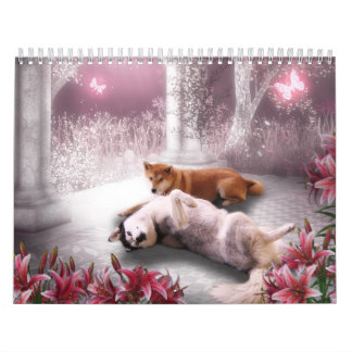 Calendário do cão da fantasia