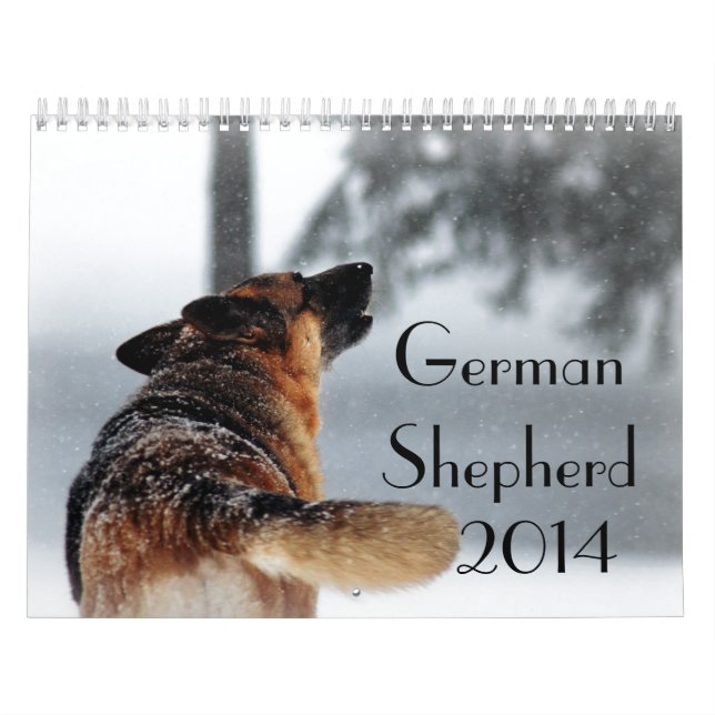 Calendário do cão de german shepherd 2014 (Capa)