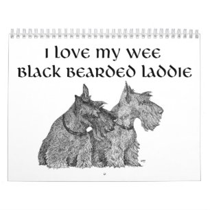 Calendário do cão do Scottie