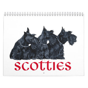 Calendário do cão do Scottie