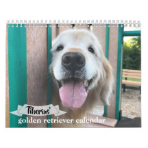 Calendário do Cão para Retriever do Ouro Tiberius