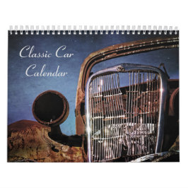 Calendário do Carro Clássico Abandonado