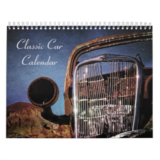 Calendário do Carro Clássico Abandonado