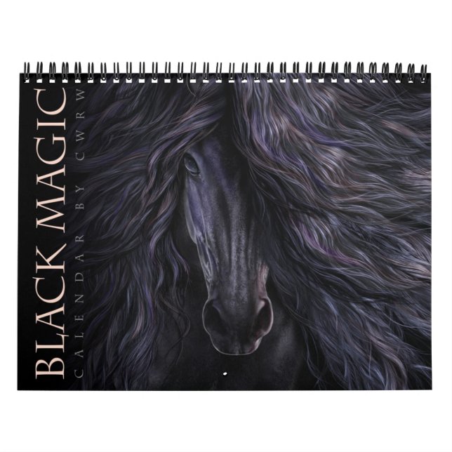 Calendário do cavalo da magia negra (Capa)