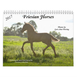 Calendário do cavalo do frisão