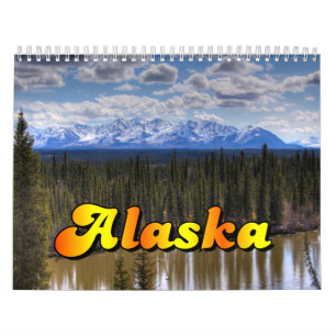 Calendário do cenário de Alaska