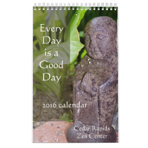 Calendário do centro 2016 do zen de Cedar Rapids