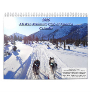 Calendário do Clube Americano do Malamute do Alasc