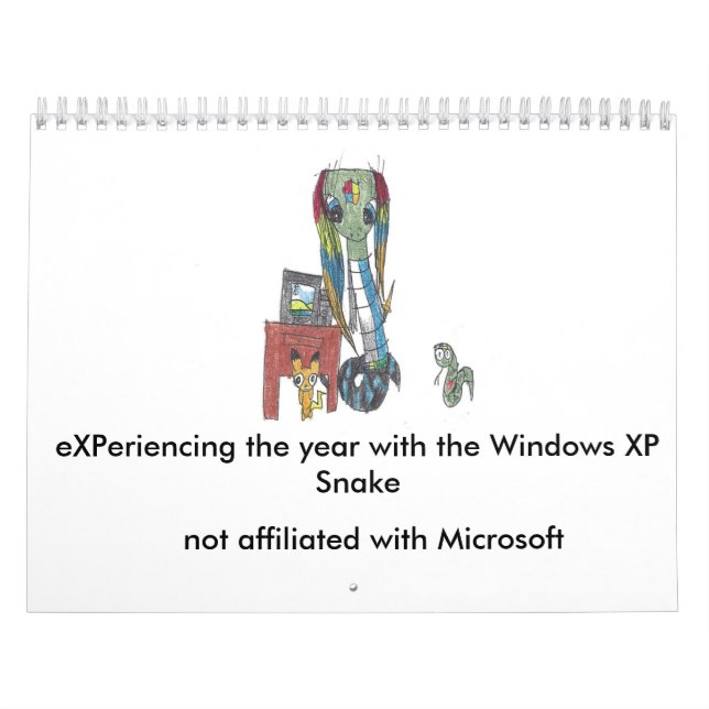 Calendário do cobra 2017 de Windows XP (Capa)