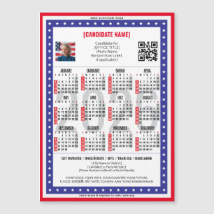 Calendário do Código QR das Eleições Políticas par