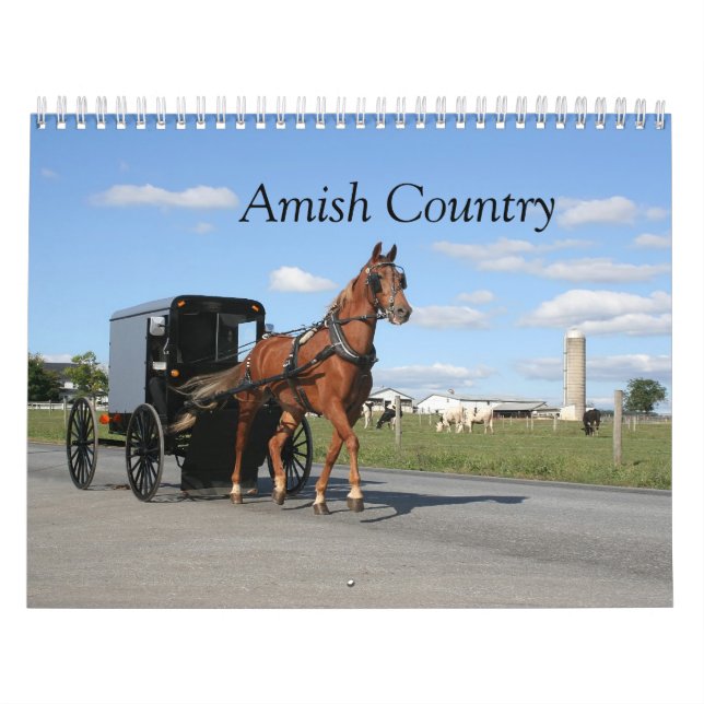 Calendário do Condado de Lancaster Amish (Capa)