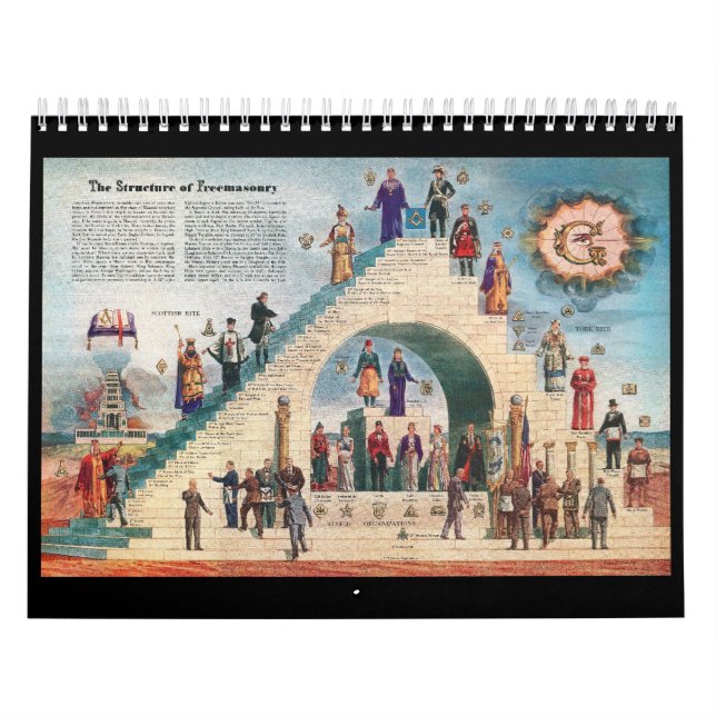 Calendário do conselho do cavalete da maçonaria (Capa)