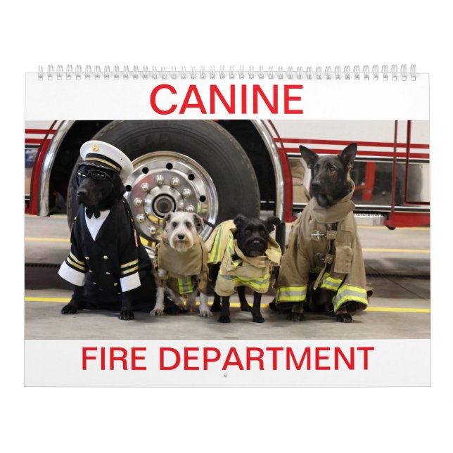 Calendário do Corpo de Bombeiros Canino (Capa)