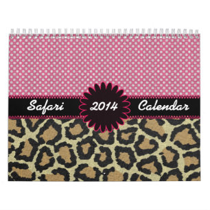 Calendário do costume do safari