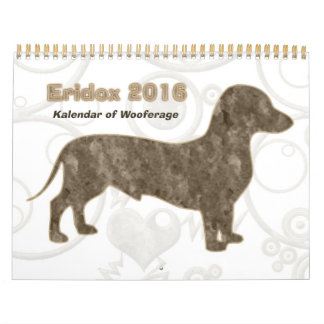 Calendário do Dachshund Eridox 2016