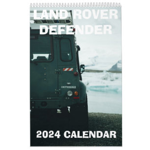 Calendário do DEFENDER DO LAND ROVER, fora da estr