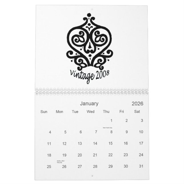 Calendário do design 2008 (Jan 2026)