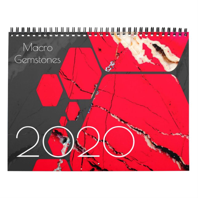 Calendário do Design de padrões Gemstone Crystal R (Capa)